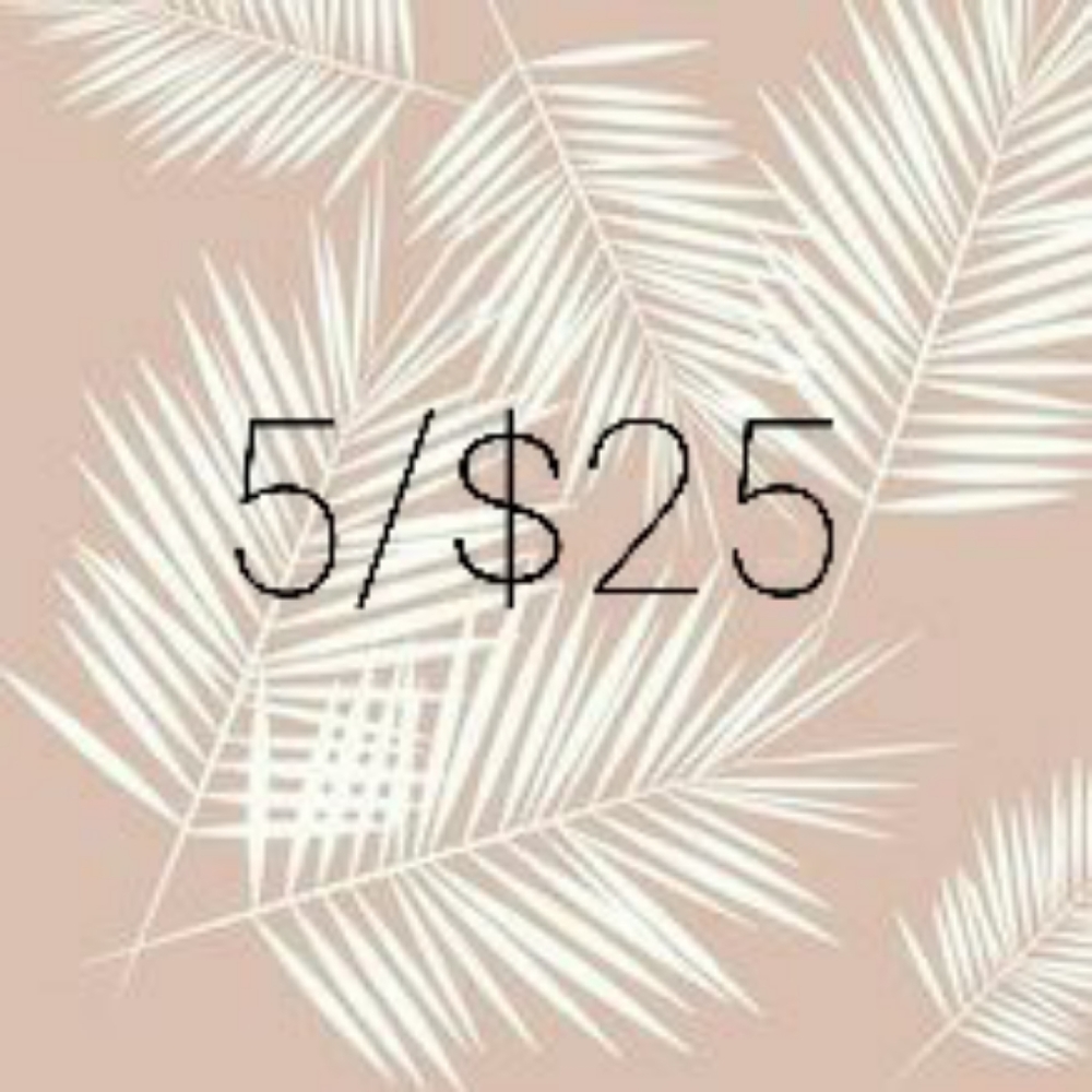 5/$25 SALE